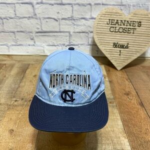 Vintage 1990's North Carolina Tarheels The Game Snapback Hat Has Wear